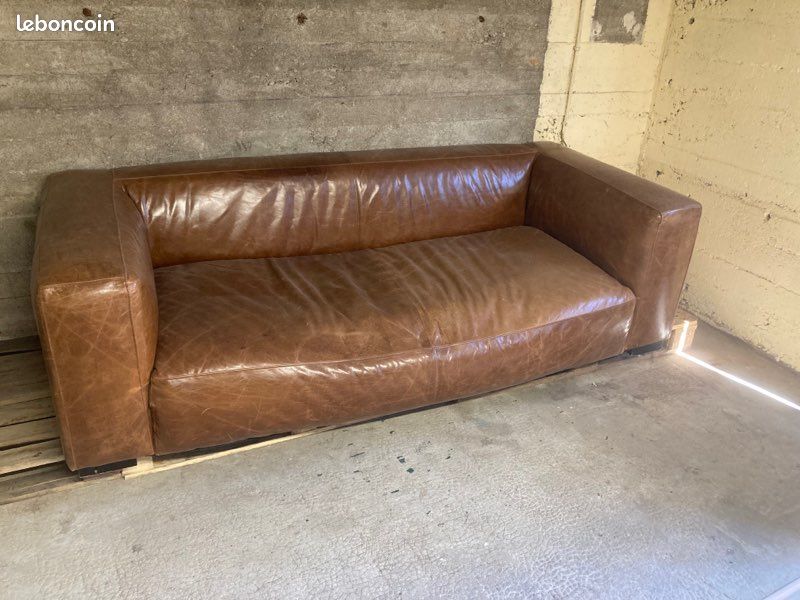 Canapé cuir vintage prix en baisse (image 1)