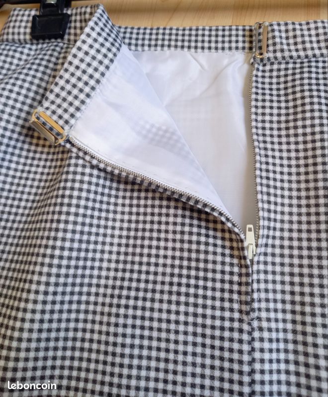 Ensemble Tailleur-jupe Femme Marcelle Griffon Taille 40, Motif écossais – Occasion Très Bon état