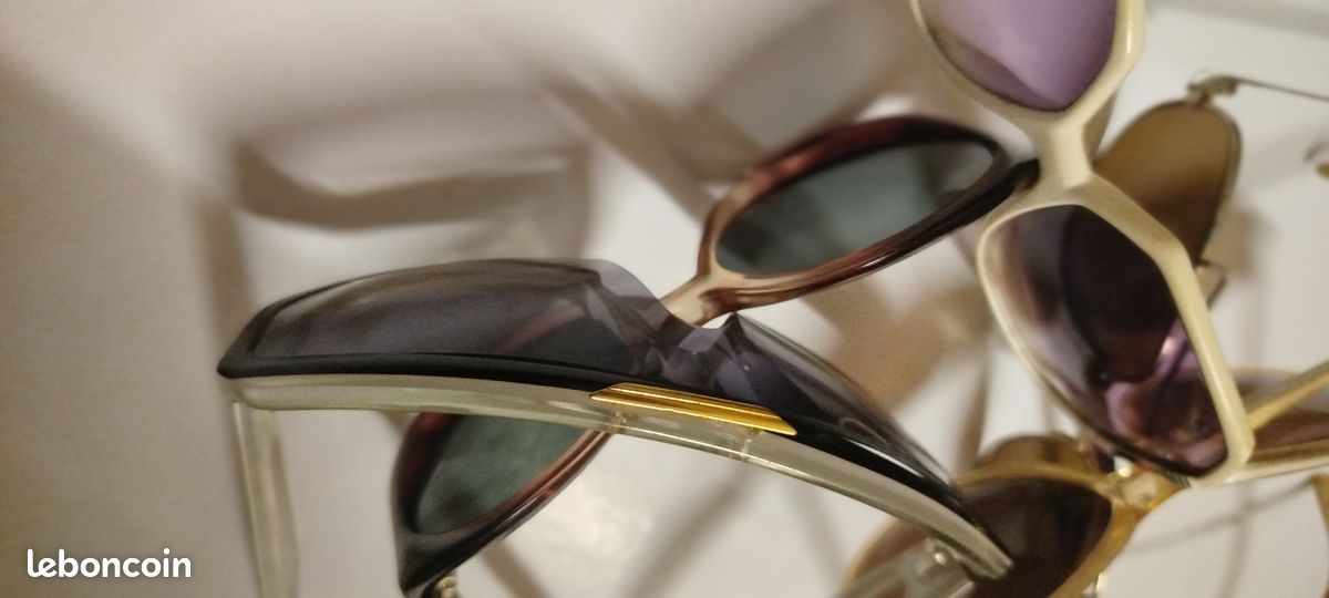 Lunettes de soleil vintage Claudia Carlotti fait main en