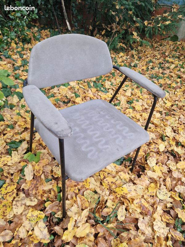 Fauteuil steiner annees 50 a retapisser (image 12)