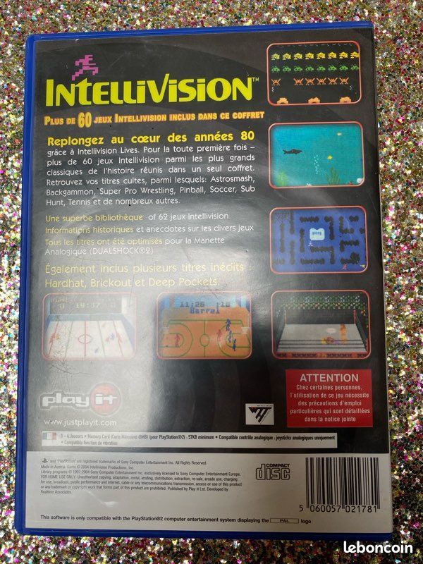 Jeu Tennis Intellivision Avec Boîte Et Notice - Occasion, Testé Et Fonctionnel, Vendeur Pro