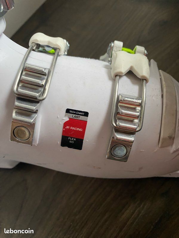 Chaussures De Ski Enfant Head Raptor 50, Taille 37 (mondopoint 23.5), Blanches, Occasion Désinfectées