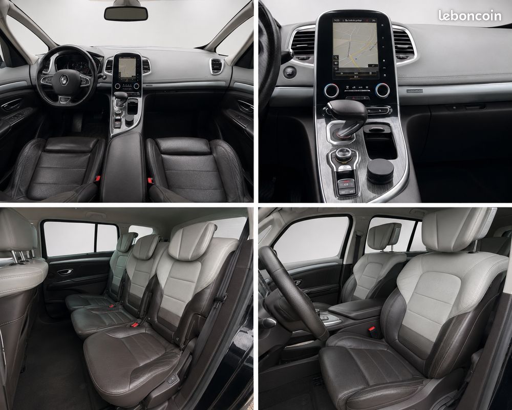 Renault Espace 7pl 1.6 dci 160cv initial paris edc bva - sieges massant - sieges chauffant - camera de recul - 4 control (image 5)