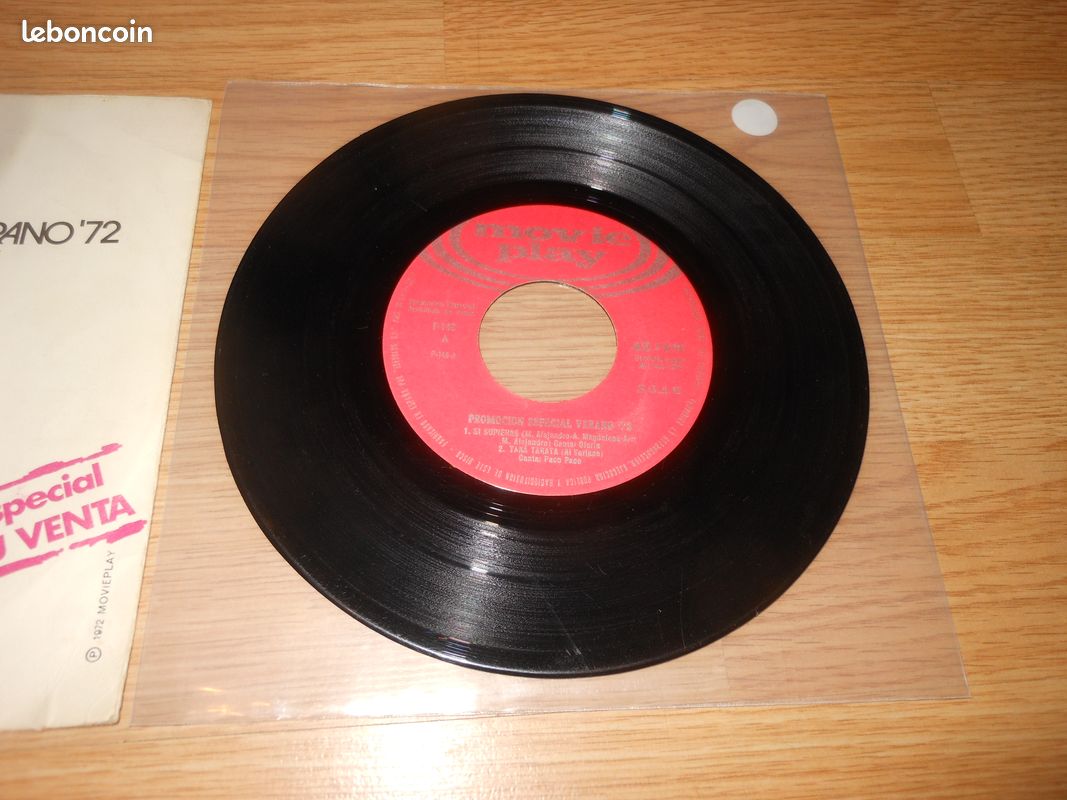 Vinyle 45 tours A PLENO SOL VERANO movie play "promocion especial verano" (image 6)