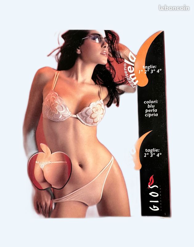 Ensemble lingerie beige doré Gios Italia Set Mela taille 2/M (image 2)