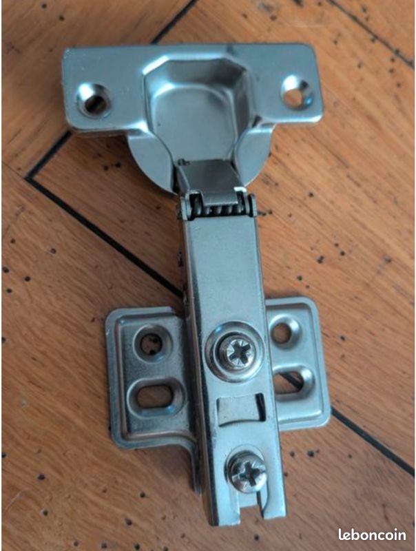 Charnière 110° compatible avec IKEA METOD UTRUSTA Charnière Cuisine Soft Close Amortisseur intégré Fermeture silencieuse (2 pièces