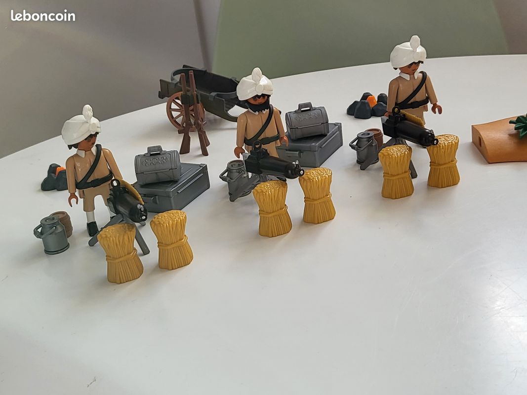 Playmobil soldat des Indes colonial anglais custom armée animaux lot 2 (image 4)