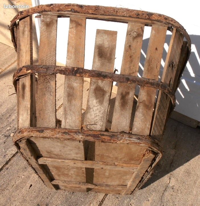 Grande Panière en Bois Vintage (image 6)