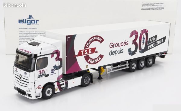 CAMION REMORQUE ELIGOR Mercedes Actros 2 Porte Voitures Tps Cat A L Echelle 1/43 EUR 99,00