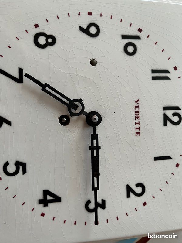 Pendule Vedette à clef, céramique vintage (image 6)