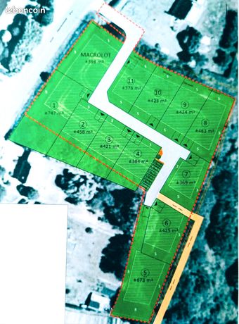 Terrain 384 m² PLONEOUR LANVERN