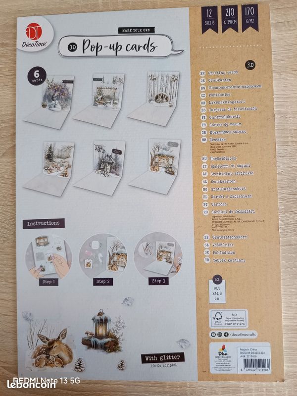 Cahier Arts créatifs cartes pop up (image 2)