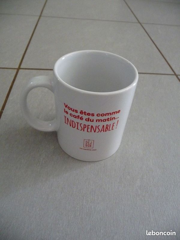 Tasse blanche avec message - Neuve (image 2)