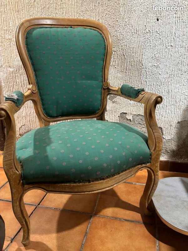 Fauteuil ancien vintage (image 4)