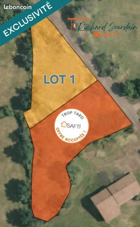 Terrain 1641 m² VERGEZAC