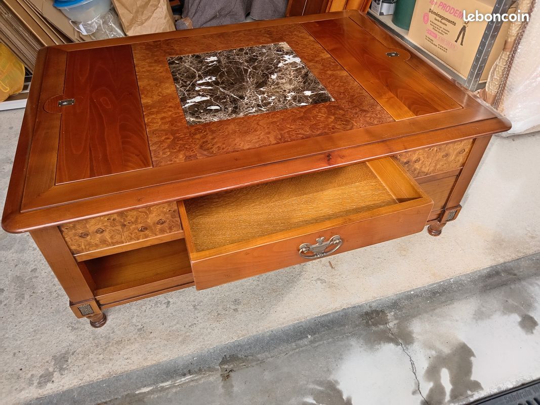 Table basse merisier massif (image 4)