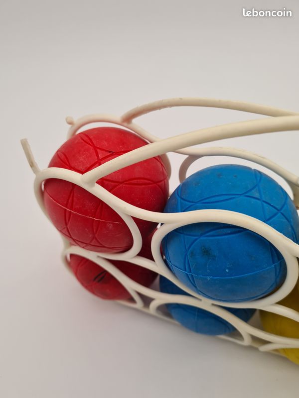 Jeu de 4 boules pétanque plastique et cochonnet