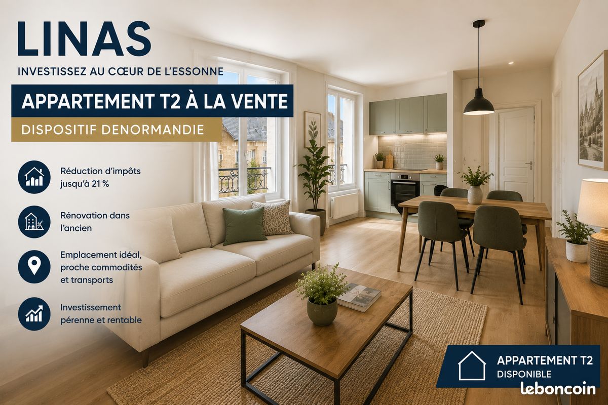 Appartement 2 pièces 52 m² · à Linas · 52 m² · 241 800 €
