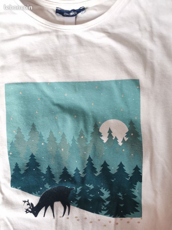 Tee shirt manche longue fille okaidi (image 2)