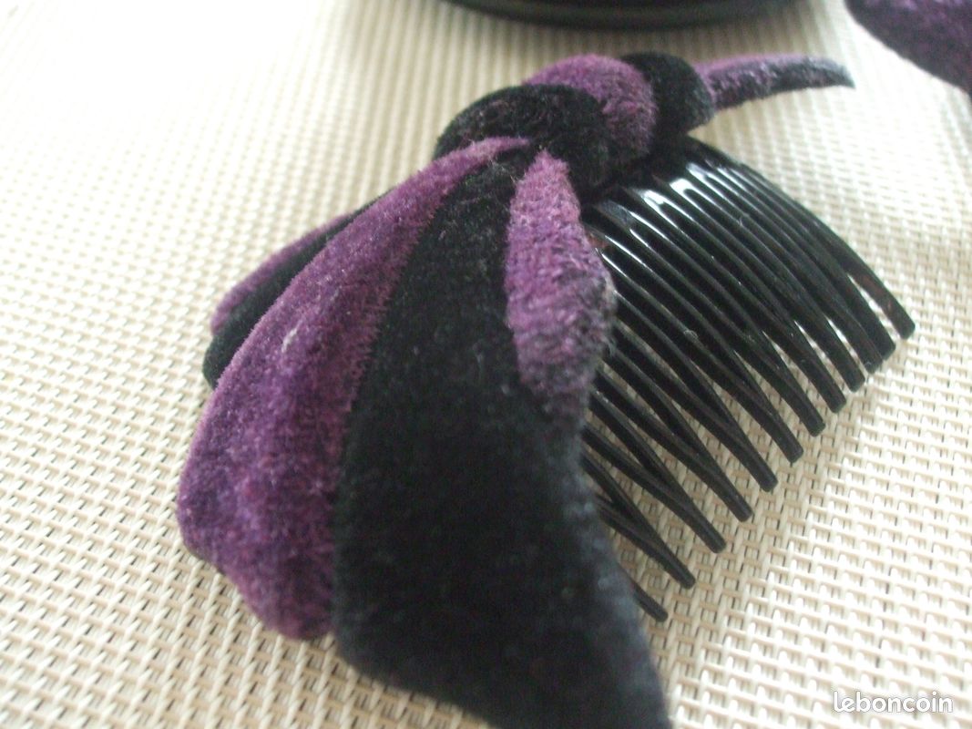 Halloween: VIOLET,ORANGE,NOIR: accessoires cheveux (4 pièces) (image 6)