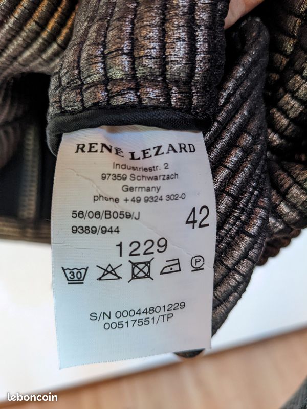 Veste NEUVE René Lezard taille 42 (image 6)