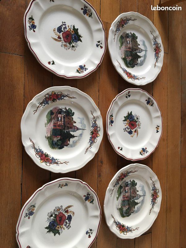 6 assiettes dessert Sarreguemines (image 5)