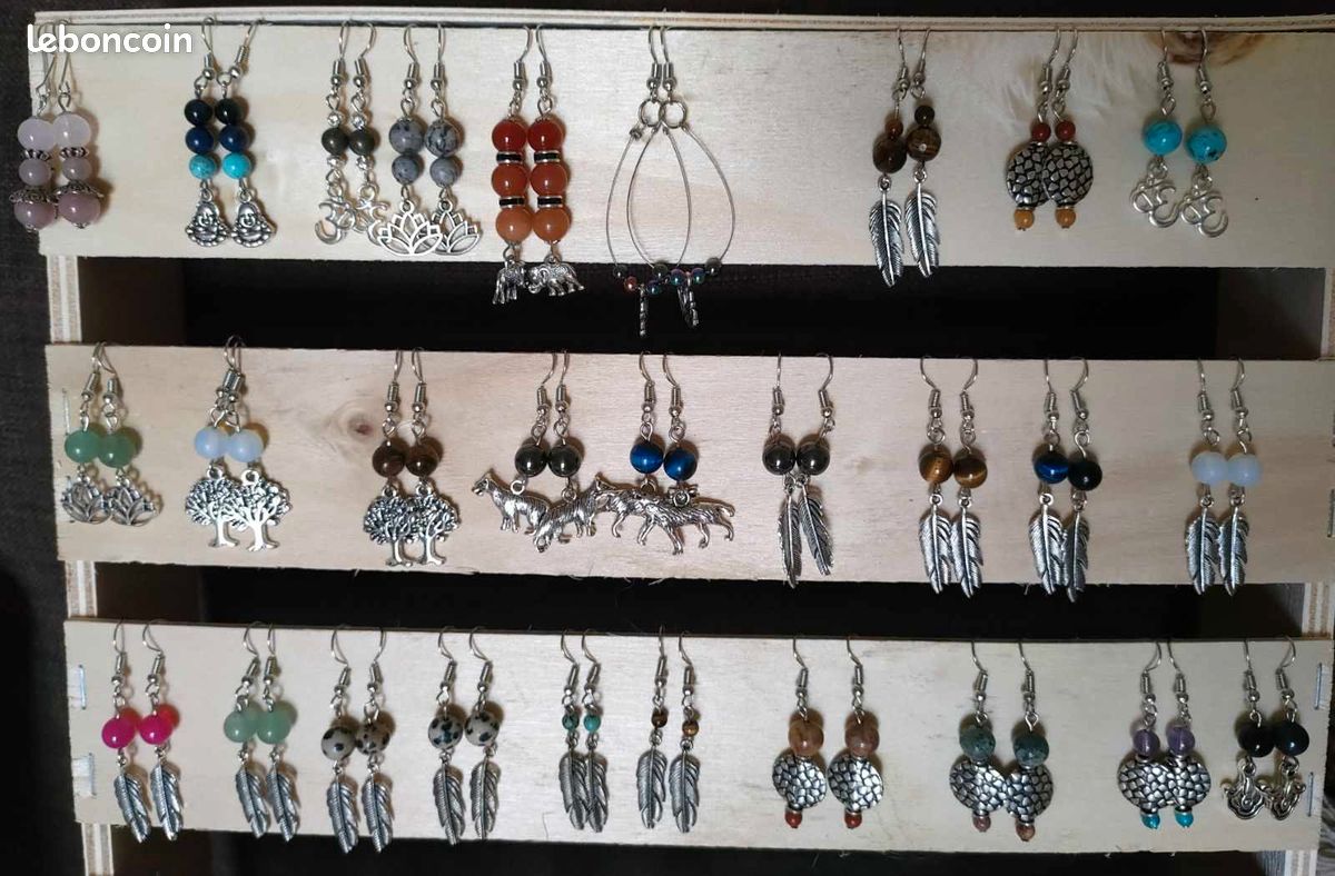 Bijoux boucle d'oreilles argent (image 1)