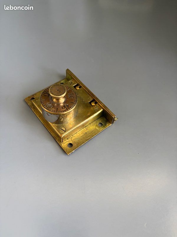 2 Serrures De Tiroir Antiques – Bronze Rouge, Métal Et Zinc – Pour Meuble Ou Bijouterie