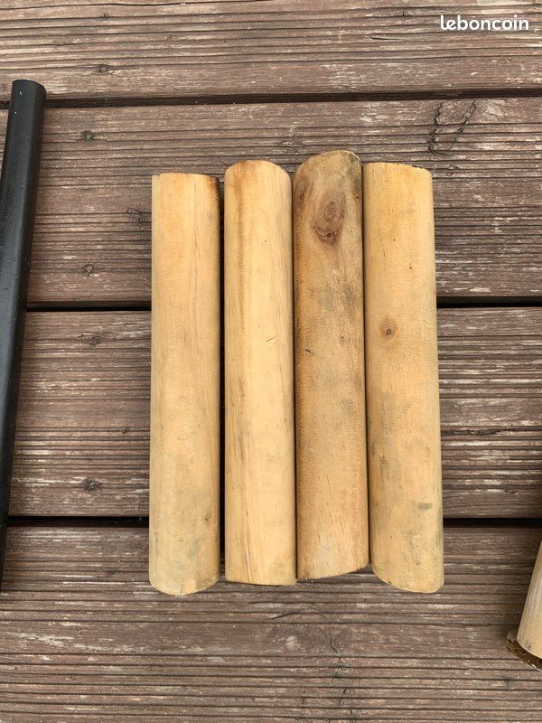 Lot de pied en bois pour lit table basse 2 / pièce (image 4)