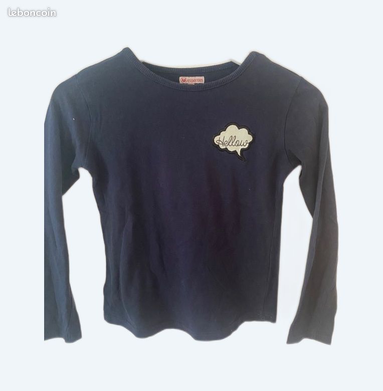Tee shirt manches longues taille 10 ans (image 1)