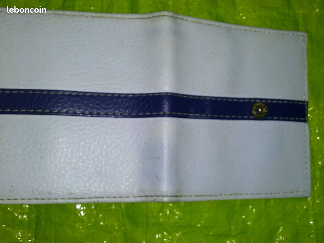 Porte-monnaie bleu et blanc (image 9)