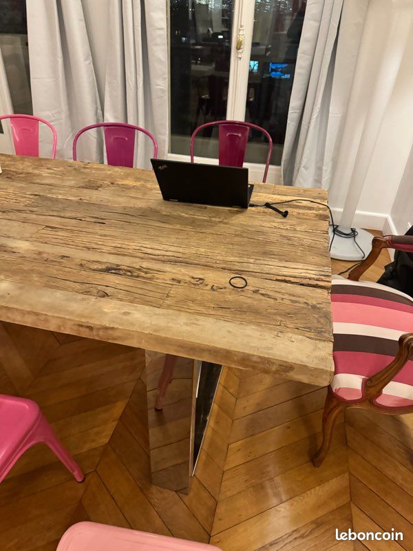 Tres belle table a diner en bois (image 4)