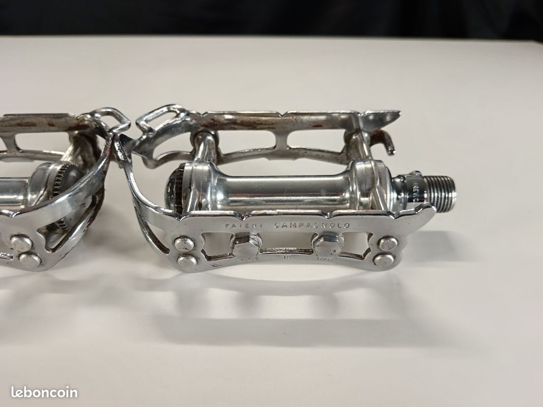 Pédales De Course Campagnolo Gran Sport - Cage Acier - Pour Vélo Route