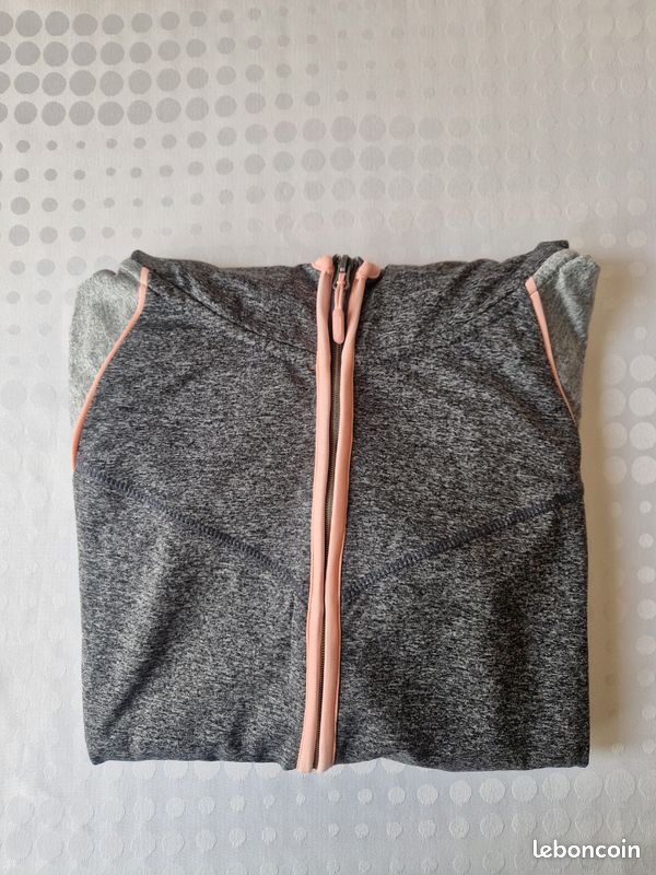 Gilet zippé sport gris Okaïdi 12 ans (image 6)