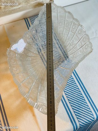 Grand plat lourd en verre taille haute qualité (image 6)