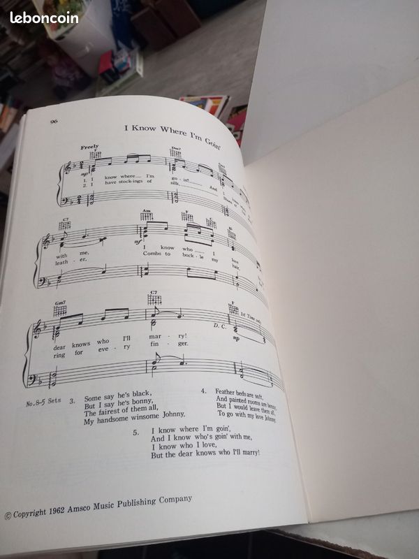 Rare Recueil Partitions Vintage "Folk Song Sing Along" (1962) - Tbe (image 13)