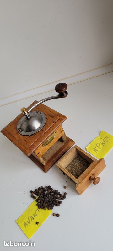Magnifique petit moulin à POIVRE PEUGEOT frères année 1900 en très bon état de fonctionnement (image 11)