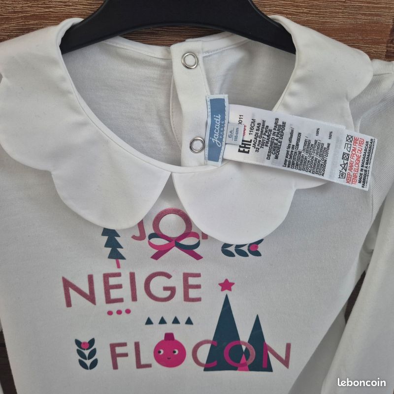 T-shirt Pour Fille Jacccadi - Taille 10 Ans, Très Bon état D'occasion