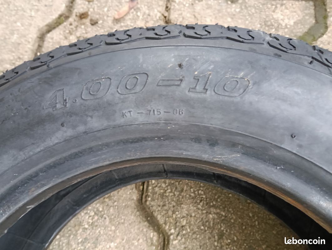 Pneu Renforcé 6PR 4.00-10 Pour Chariot, Remorque Ou Petit Véhicule - Marque Union - Neuf