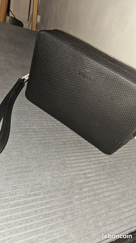 Lacoste Chantaco Sacoche pour homme Taille unique Noire