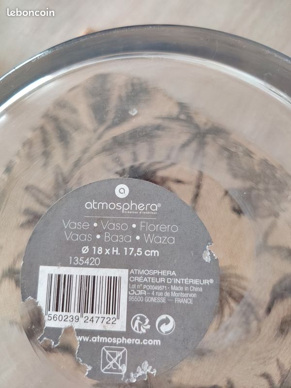 Vase rond design moderne transparent (image 2)