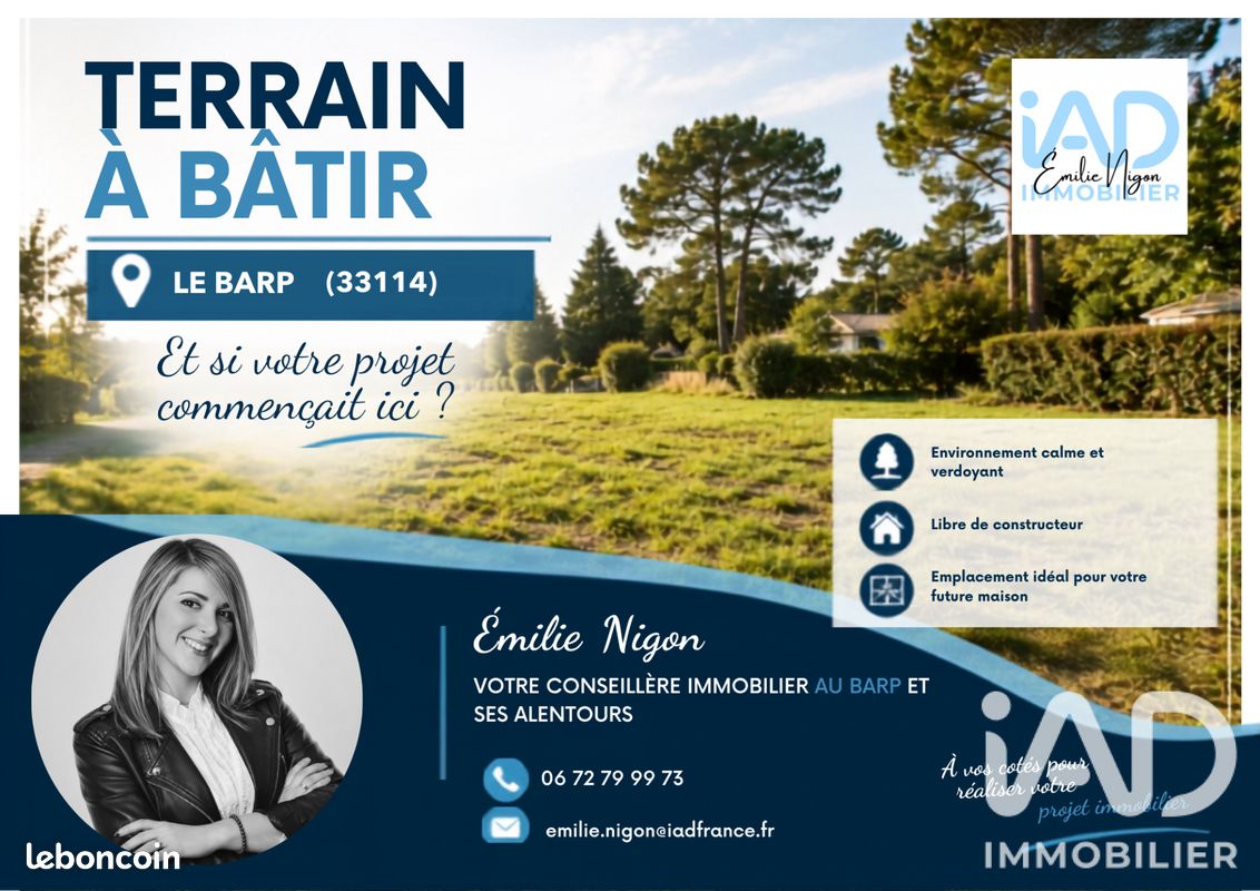Terrain 633 m² · à Le Barp · 633 m² · 135 000 €