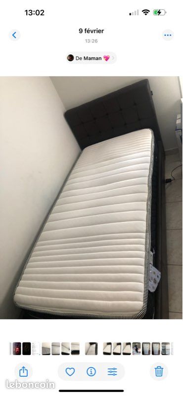 Deux matelas Black Diamond avec leurs sommiers – Excellent état (image 1)