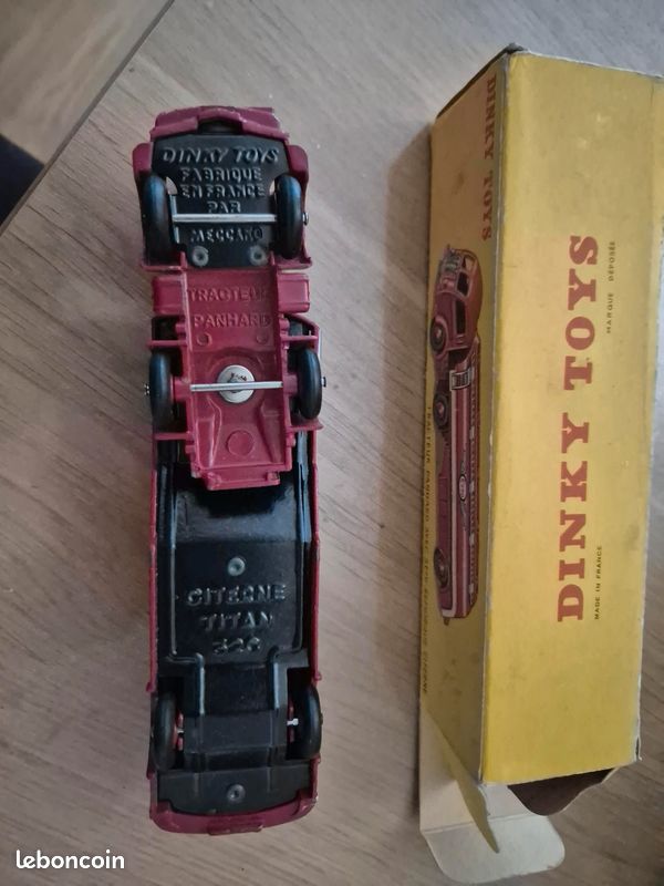 Dinky Toys D'origine - Tracteur Panhard Avec Semi-remorque Citerne ESSO, Réf 32C, En Boîte, état Comme Neuf