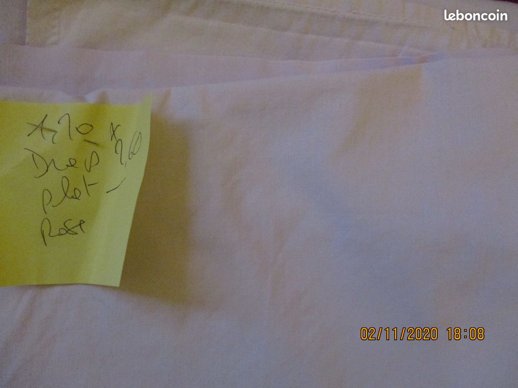 Drap en coton 1.70x2.60 (image 2)