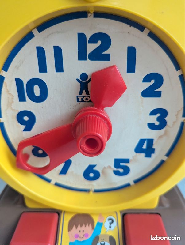 Horloge Jouet éducative TOMY – Chouette Vintage Années 70