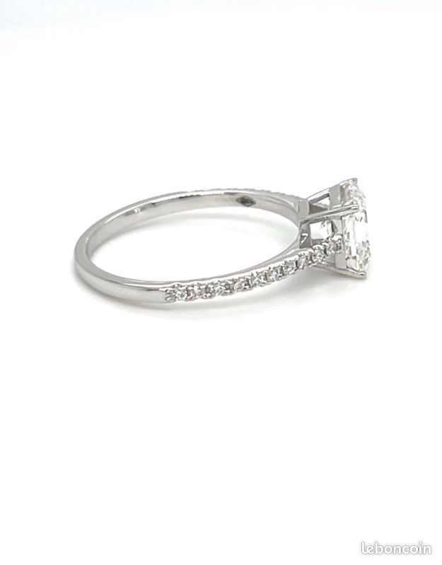 Bague Fiançailles diamant Lab (image 2)