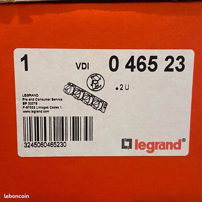 Legrand PANNEAU PASSE-FILS 19POUCES MÉTAL 2 AXES 2U SOLUCLIP (image 2)