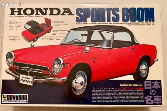 Maquette Miniature Kit Honda S800 (image 3)
