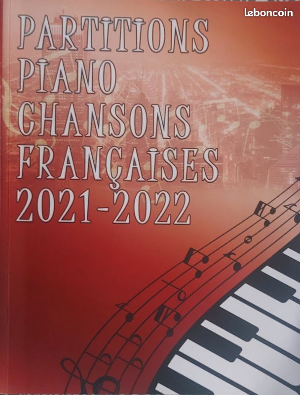 Recueil partitions piano (chansons françaises 2021-2022) (image 1)